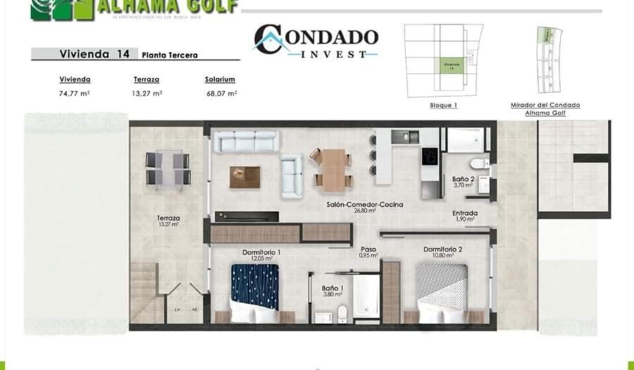 Condado De Alhama Resort , Mirador Apartment מורסיה מראה חיצוני תמונה